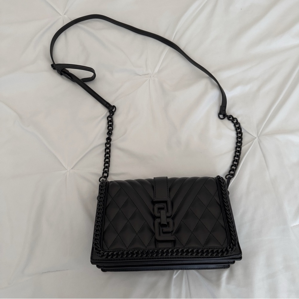 Aldo Black Quilted Crossbody Bag